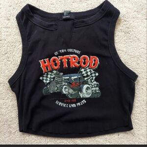 "Hot Rod" cropped tank top